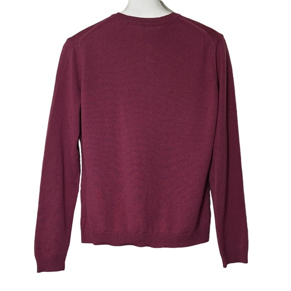 Vintage Merino Wool LORD & TAYLOR Woolmark Made In Italy Knit Cardigan Sweater - Picture 3 of 12